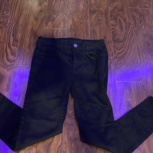 Black American eagle low rise jeans